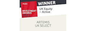 Investment Week Awards 2023 winner - Artemis UK Select