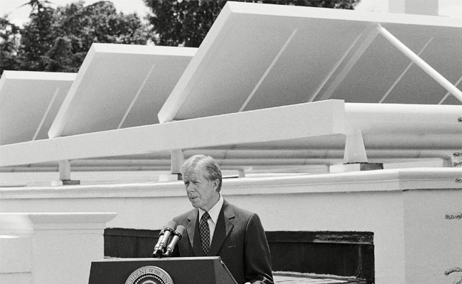 Jimmy Carter Solar Heating 1979 Washington USA